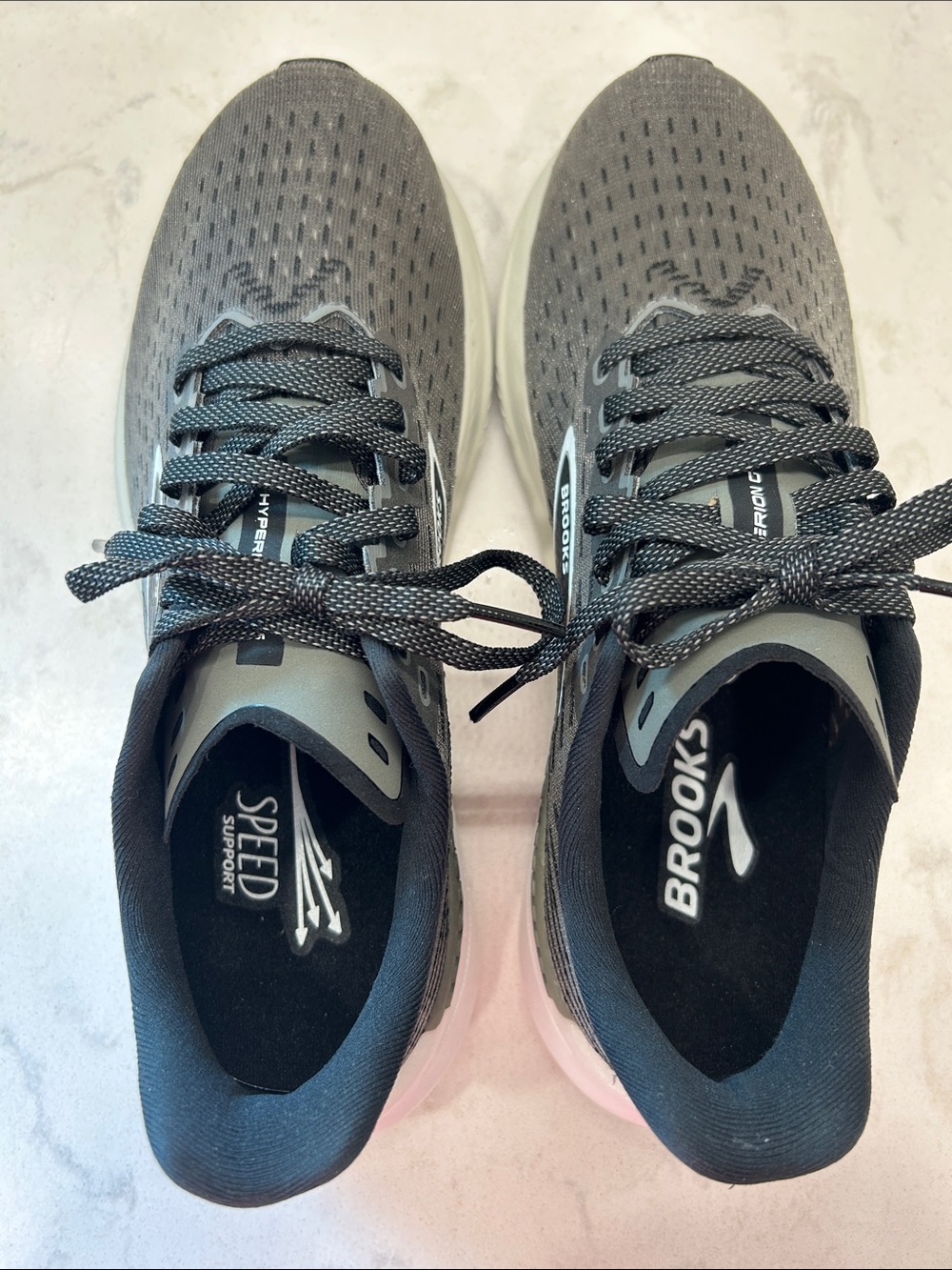 Brooks Hyperion GTS "Gunmetal Black" Women's Running Shoe Size: 9 - Picture 12 of 16